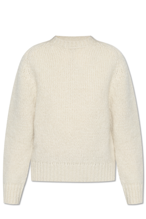 【送料&関税込】Jil Sander Ivory Wool Sweater Mohair and wool-blend sweater in white - Jil Sander | Mytheresa
